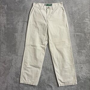 Levi's‎ Silvertab Pants Womens Size 10 Ivory Straight Leg Dress Pants Vintage